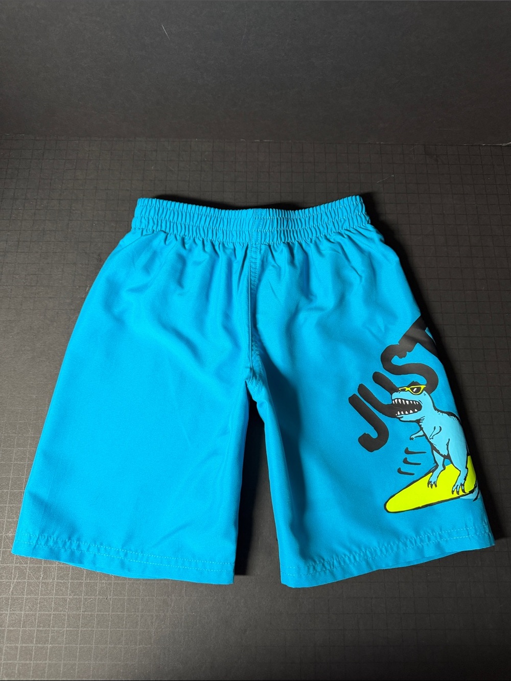 Nike Bright Blue Boys' Swim Shorts with Surfing Dino